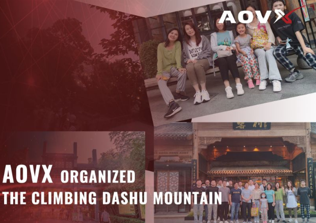 Few days ago , Aovx organized the climbing Dashu mountain